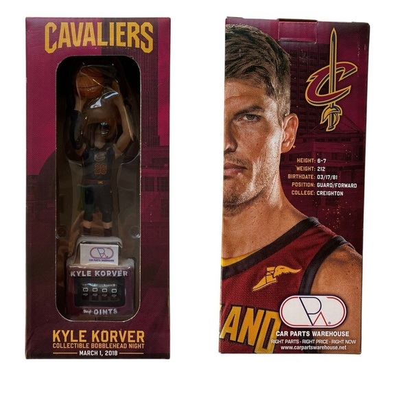 Kyle Korver NBA Cleveland Cavaliers Collectible Bobblehead SGA 3/1/2018 - Picture 9 of 9